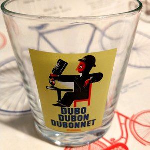 Dubo Dubon Dubonnet Glass Tumbler - Numbered